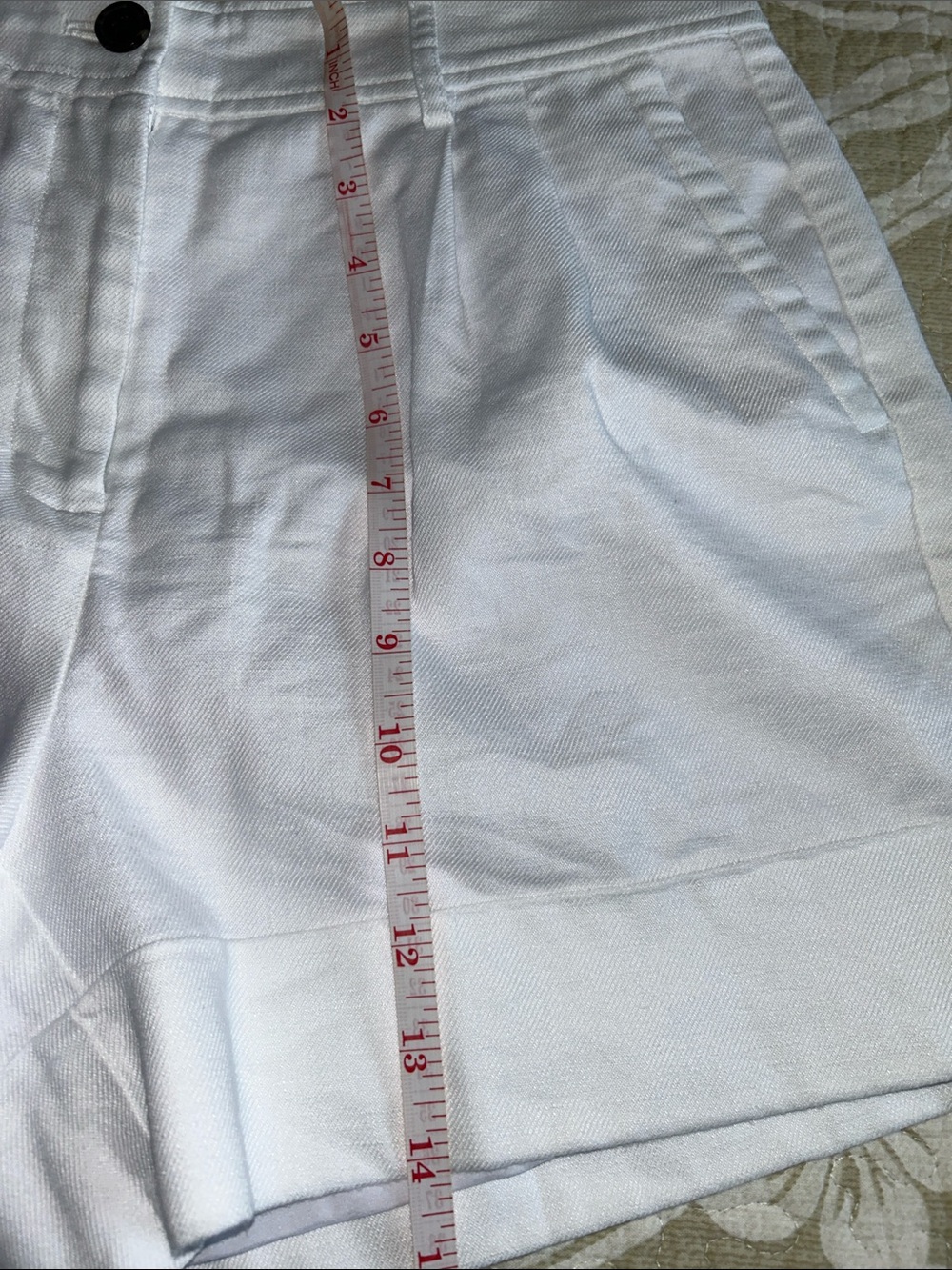 J. Crew Remi Tailored Short in Stretch Linen Blend. White. Women’s size 2 - Picture 13 of 13